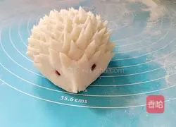 Illustration of how to make hedgehog custard buns 5