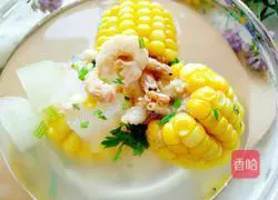 Illustration of how to make sea rice and winter melon soup 8