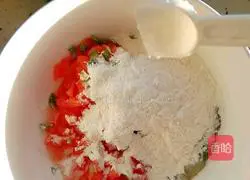 Illustration of how to make tomato egg pancake 5