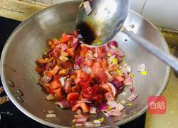 Illustration of how to make hand-made egg and tomato noodles 10