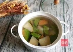 Illustration of how to make green radish and snow pear soup 16