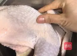 Illustration of how to make shredded chicken (cilantro version) 1