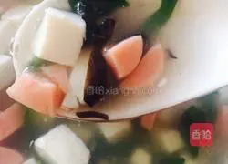 Illustration of how to make tofu soup 9