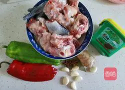 Illustration of braised chicken with soybean sauce 1