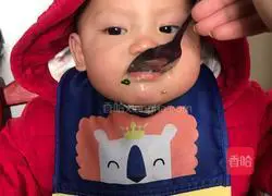 Illustration of how to make chicken liver, spinach and egg noodles 9