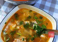 Illustration of how to make mutton soup 8