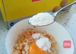 Apple Egg Pancake Recipe Illustration 6