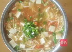 Illustration of how to make hot and sour tomato soup 16