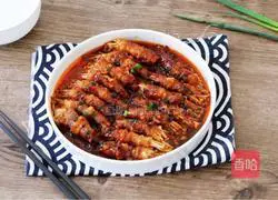 Illustration of how to make beef rolls with enoki mushrooms 14