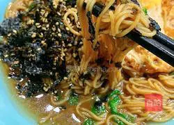 Illustration of braised noodles with poached egg and chive oil 11