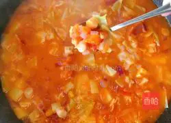 The version with scallops instead of beef - borscht recipe 10