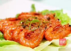 Illustration of braised shrimp in oil 8