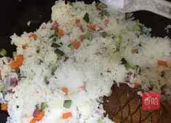 Illustration of how to make omurice rice 12