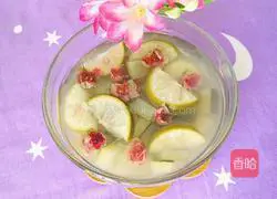 Illustration of lemon, winter melon peel and rose tea 10