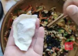 Illustration of how to make vegetarian pot stickers 4