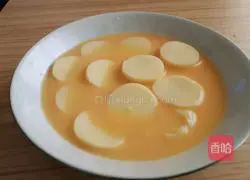 Japanese tofu steamed egg custard Practice illustration 3