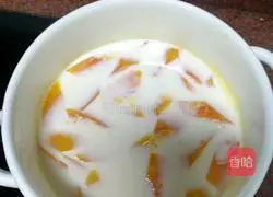 Milk stewed papaya Illustration of how to do it 6