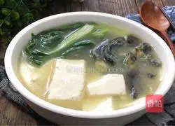 Illustration of Preserved Egg Tofu Soup 12 