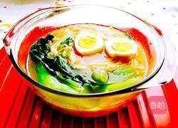 Illustration of how to make vegetable and egg noodles 10