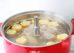 Corn chestnut chicken soup recipe 4