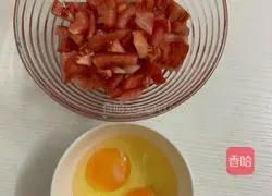 Illustration of tomato and egg noodles 4