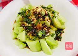 Illustration of three-minute cold cucumber recipe 7