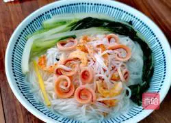 Illustration of how to make seafood rice noodles 10