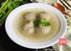 Illustration of how to make taro balls stuffed with celery 12