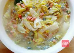 Illustration of how to make baby vegetables in soup 7