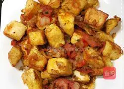 Illustration of how to make cumin and bacon fried steamed buns (improved version of cumin fried naan) 8