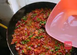 Illustration of how to make tomato noodles 6