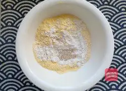 Illustration of how to make corn flour bean paste buns 1