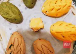 Illustration of how to make colorful bean paste buns 14