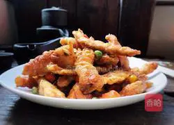 Illustration of how to make sesame-flavored pot-wrapped pork 19