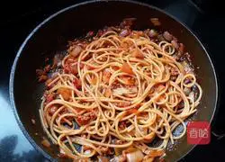 Illustration of how to make tomato minced meat pasta 10