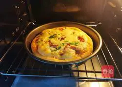 Illustration of how to make bacon pizza 19