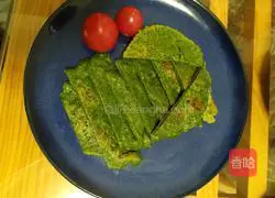 Spinach Egg Pancake Recipe Illustration 6