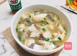 Illustration of how to make mushroom and tofu soup 10