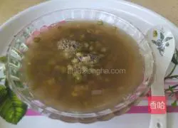 Illustration of how to make mung bean soup 7