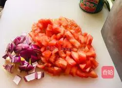 Illustration of how to make hand-made egg and tomato noodles 2