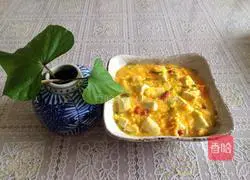 Illustration of how to make egg yolk tofu 10