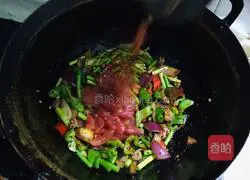 Illustration of how to make mutton buckwheat noodles and fish 8