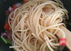 Illustration of how to make shrimp pasta 13