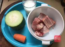 Illustration of how to cook pork ribs stewed with winter melon in milk soup 1
