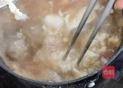 Illustration of how to make tomato and egg pimple soup 11