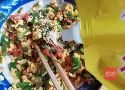 Illustration of how to make tomato and egg dumplings 13