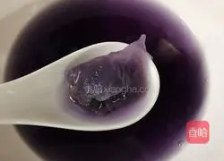 Illustration of how to make purple sweet potato, white fungus and sago 5