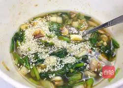 Illustration of making soy sauce cold noodles 5