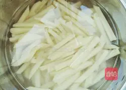 Illustration of how to make homemade French fries 2