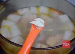 Damboo fungus stewed in chicken soup Illustration of how to do it 11